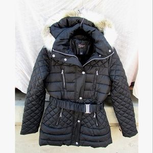 VICTORIA SECRET Black Winter Coat Size S/P